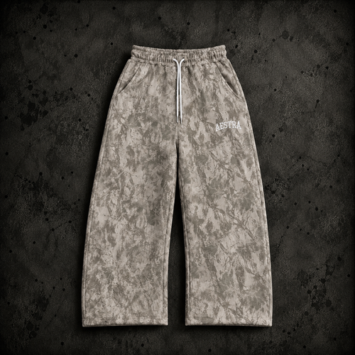 WHITE TREE CAMO WIDELEG PANTS