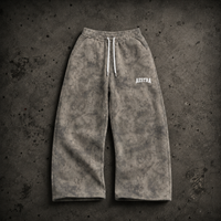 BEIGE CAMO WIDELEG PANTS